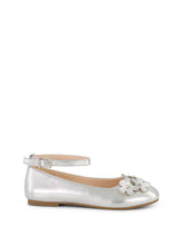 Little Girls' Amy Petal Ballet Flat in Silver | Jessica Simpson Women