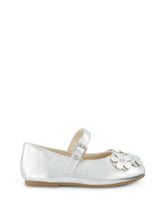Toddler Amy Petal Ballet Flat in Silver | Jessica Simpson Women