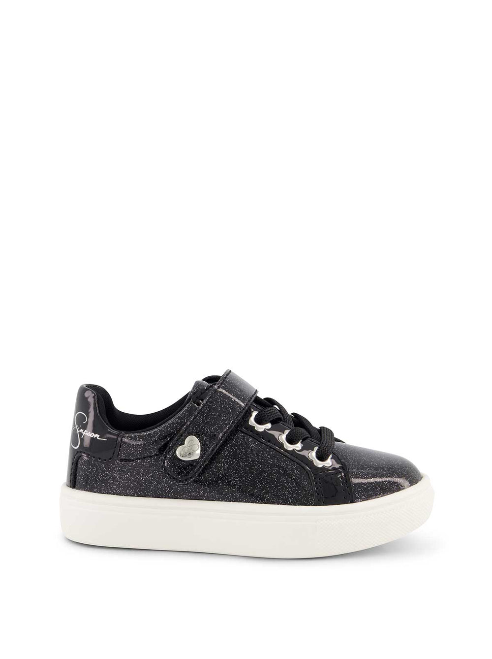 Toddler Gina Bijou Low Sneaker in Black | Jessica Simpson Women