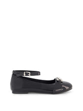 Little Girls' Amy Double Buckle Ballet Shoe in Black | Jessica Simpson Women