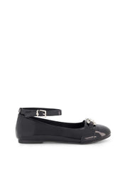 Little Girls' Amy Double Buckle Ballet Shoe in Black | Jessica Simpson Women