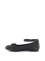 Little Girls' Amy Double Buckle Ballet Shoe in Black | Jessica Simpson Women
