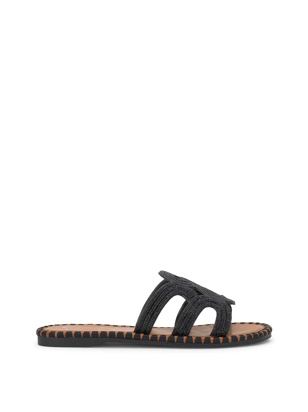 Bria Flat Sandal in Black | Jessica Simpson Women