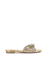Dydra Knotted Flat Sandal in Silver & Gold | Jessica Simpson Women