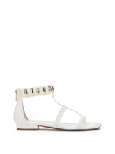 Elusta Flat Sandal in Bright White | Jessica Simpson Women