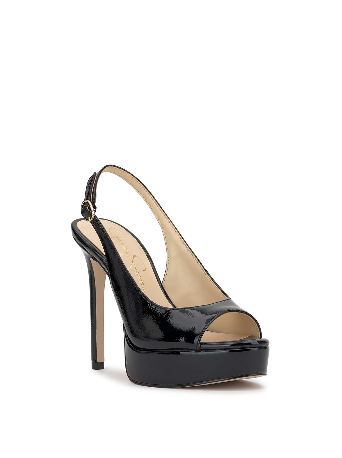 Sibilla High Heel in Black Patent | Jessica Simpson Women