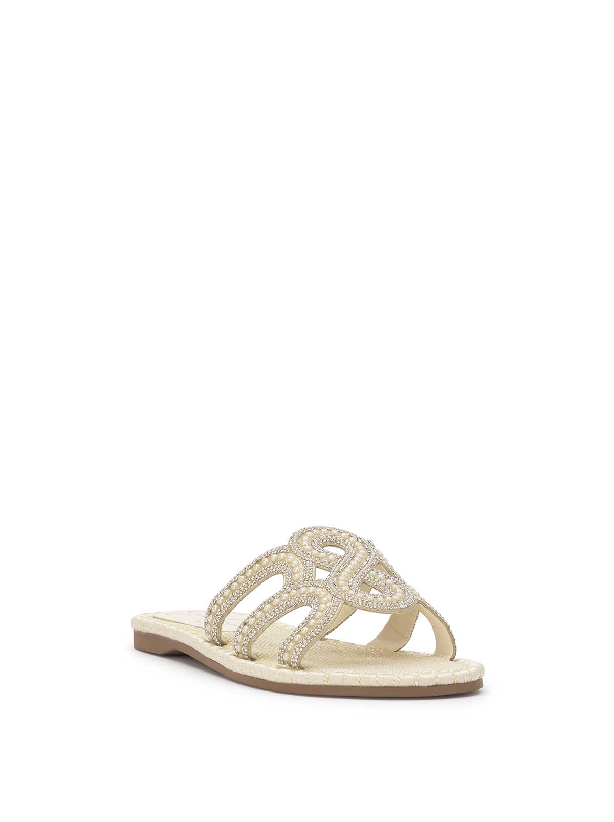 Bria Flat Sandal in Ivory | Jessica Simpson Women
