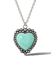 Turquoise Heart Necklace | Jessica Simpson Accessories