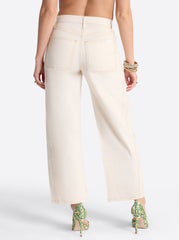 Relaxed Barrel Jeans in Ecru | Jessica Simpson Women