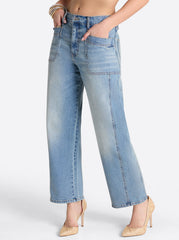 Relaxed Barrel Jeans in Composer | Jessica Simpson Women