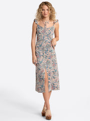 Sahira Dress in Buttercream Playful Paisleys | Jessica Simpson Women