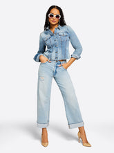 Valentine Wide Leg Boyfriend Jeans in Dearest | Jessica Simpson Women