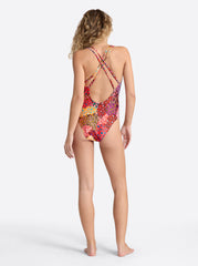 Double Strap Plunge One Piece in Belle of the Ball | Jessica Simpson Women
