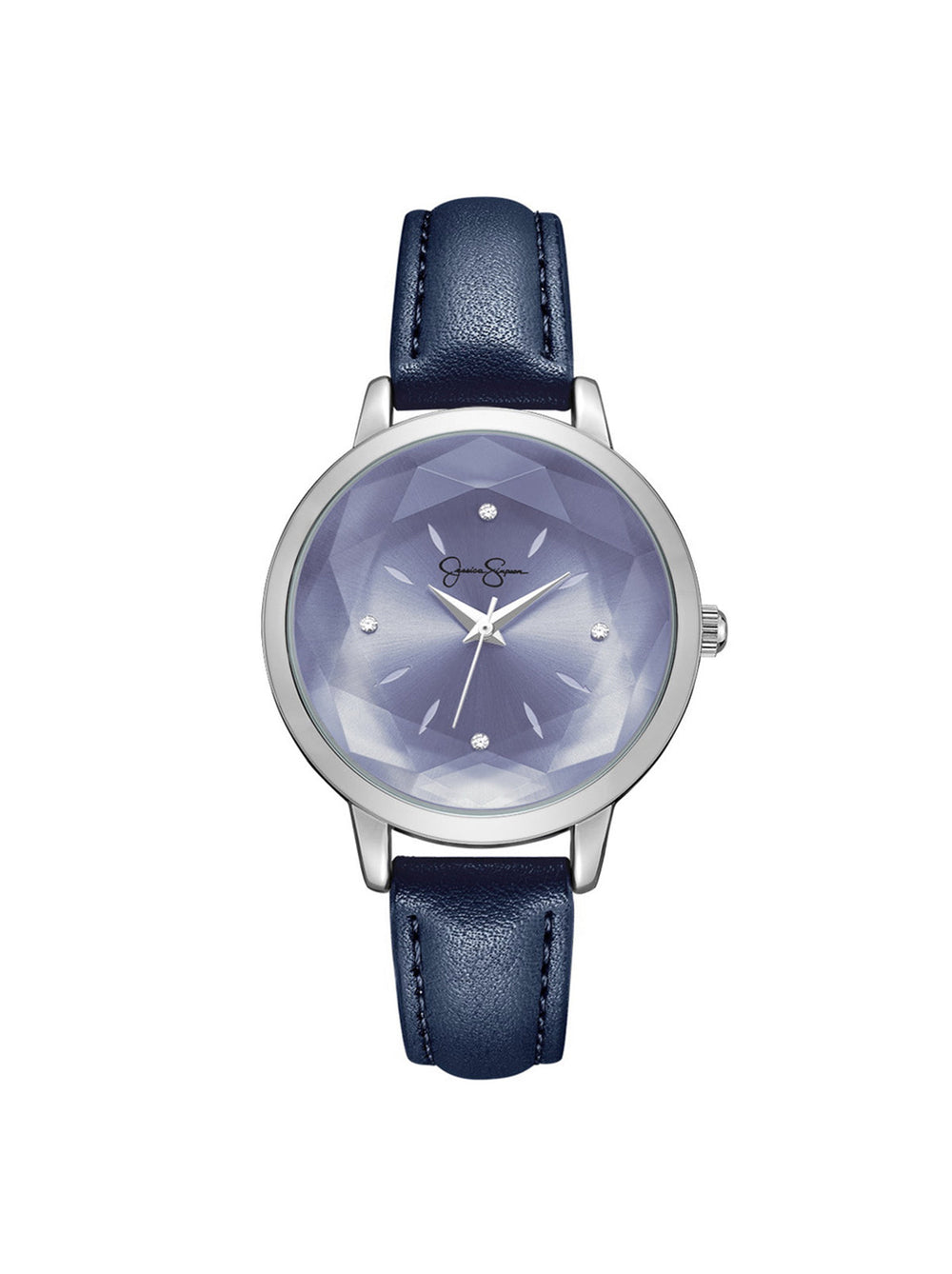 Faceted Glass Watch in Navy | Jessica Simpson Accessories