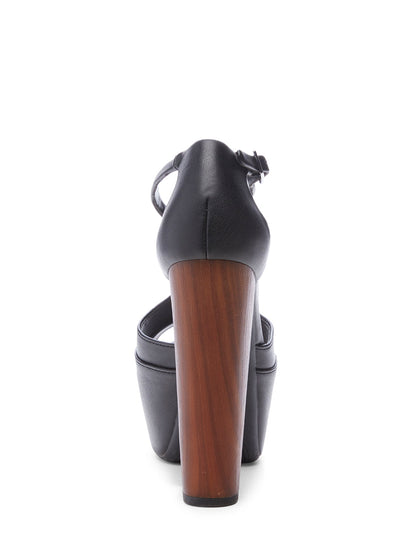 Dany T-Strap Platform Sandal in Black | Jessica Simpson Women
