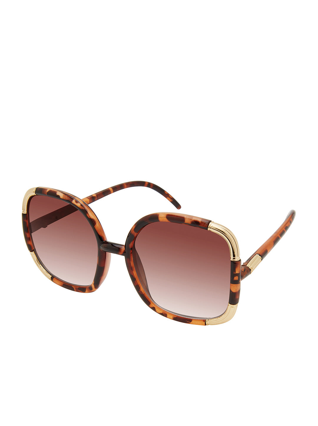 Over-Sized Oval Sunglasses in Tortoise | Jessica Simpson Accessories