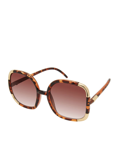 Over-Sized Oval Sunglasses in Tortoise | Jessica Simpson Accessories