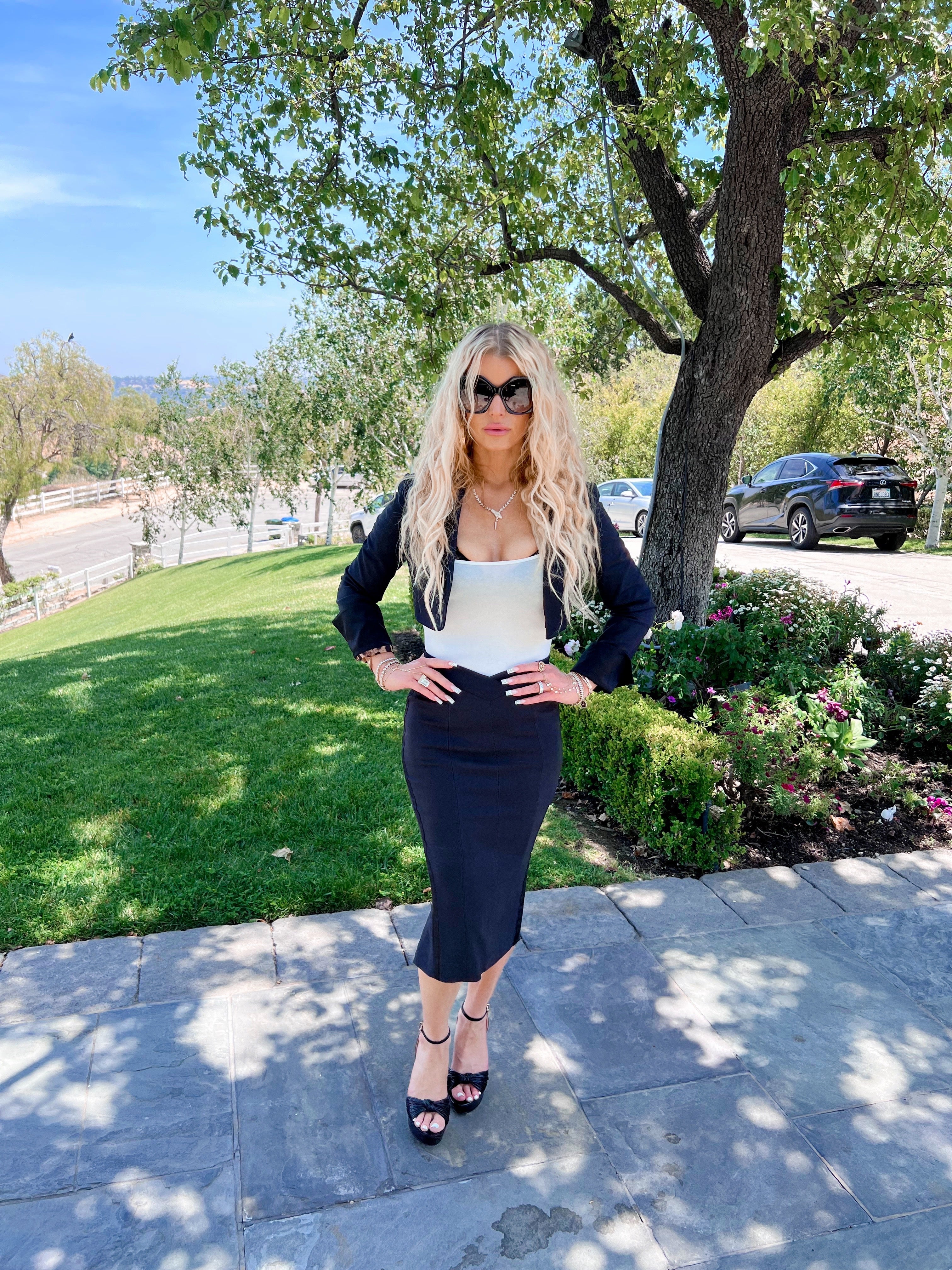 Immie Platform Sandal in Black Snake | Jessica Simpson Women