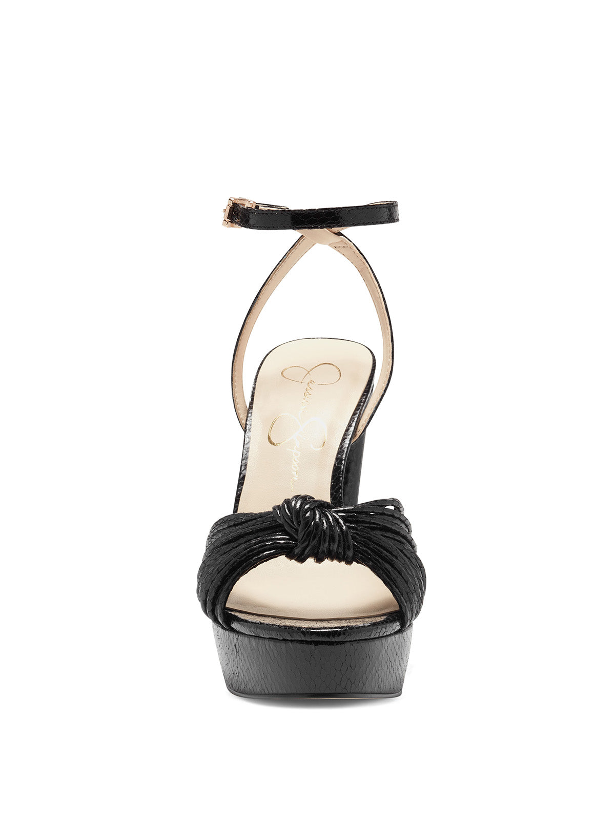 Immie Platform Sandal in Black Snake | Jessica Simpson Women
