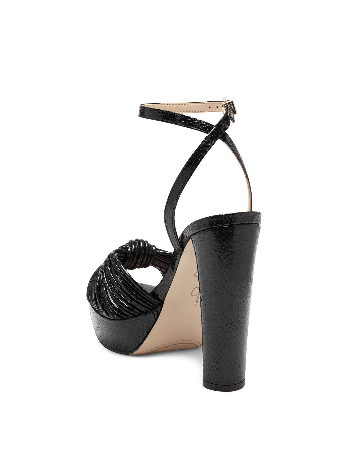 Immie Platform Sandal in Black Snake | Jessica Simpson Women