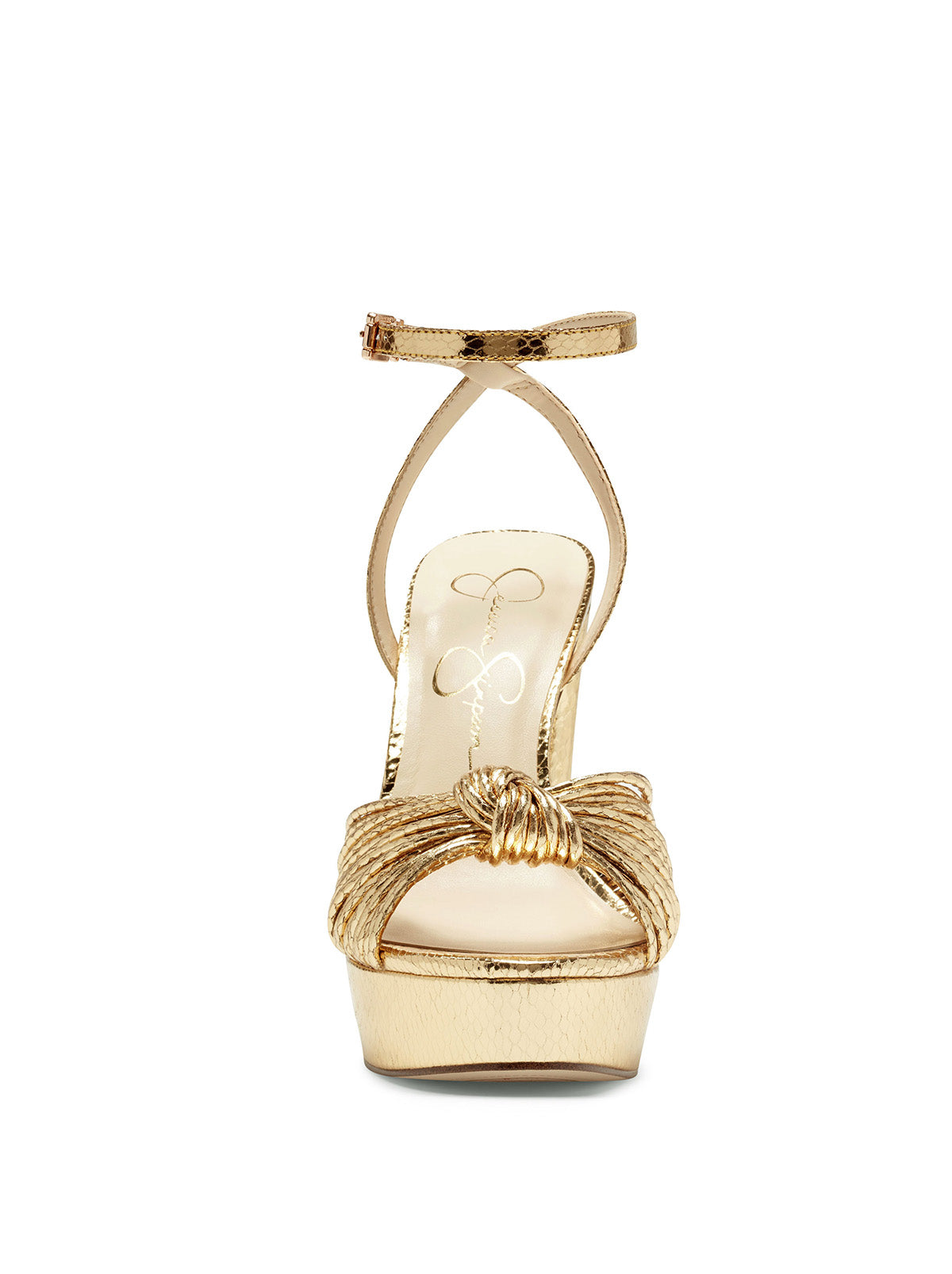 Immie Platform Sandal in Gold Snake | Jessica Simpson Women