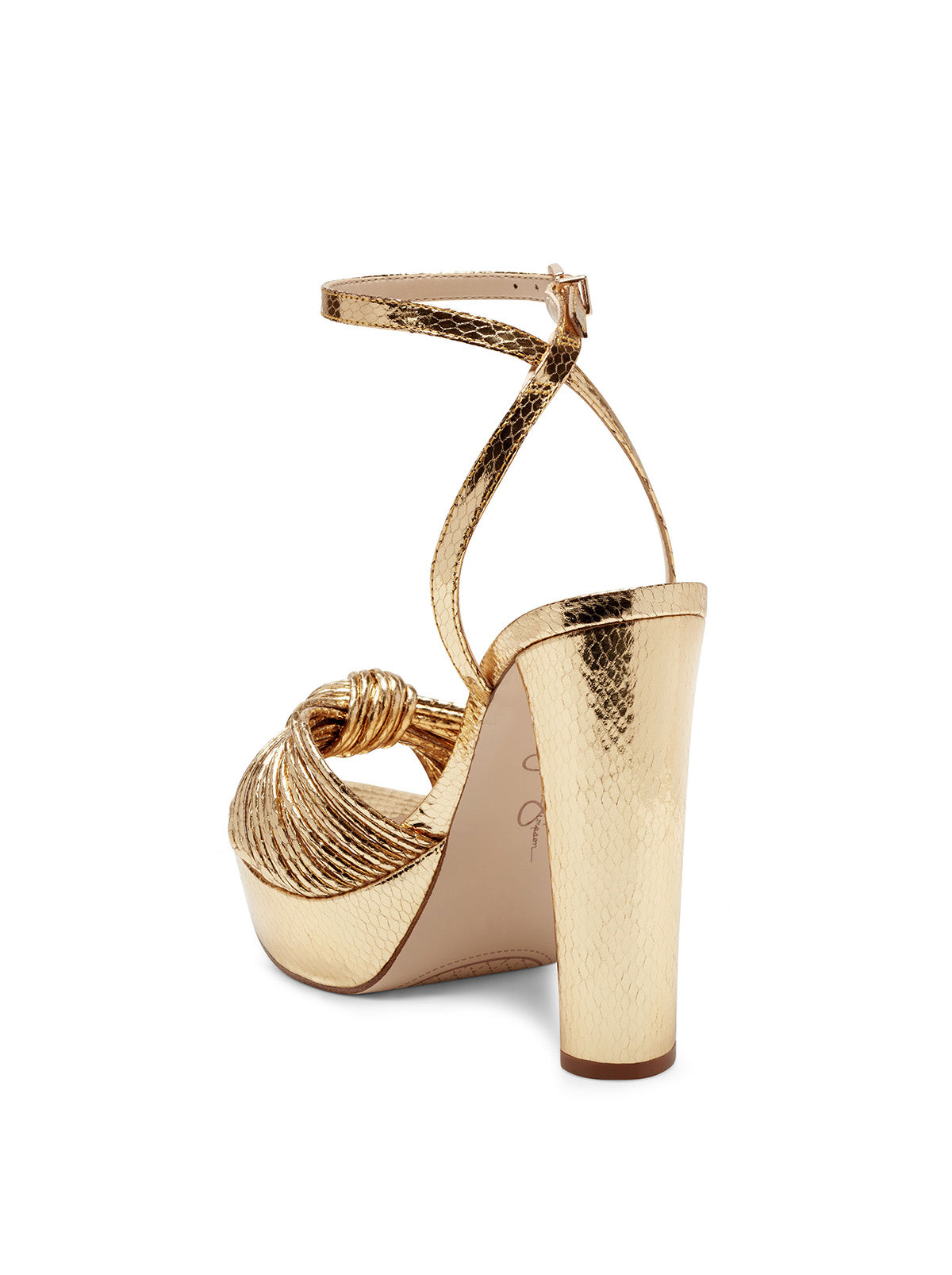 Immie Platform Sandal in Gold Snake | Jessica Simpson Women