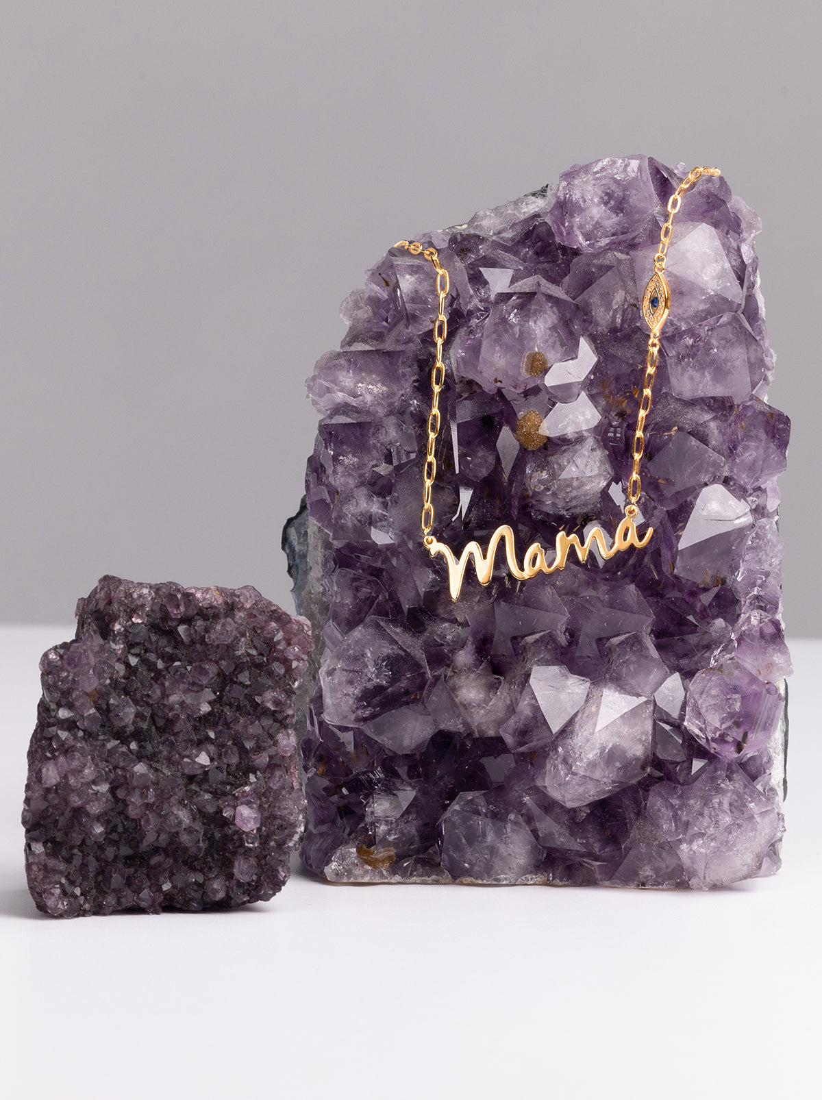 Personalized Necklace with Pavé Cubic Zirconia Charm - Gold | Jessica Simpson Accessories