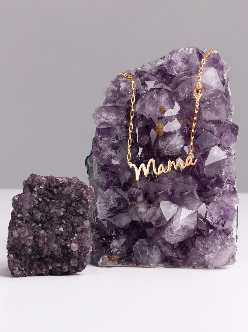 Personalized Necklace with Pavé Cubic Zirconia Charm - Gold | Jessica Simpson Accessories