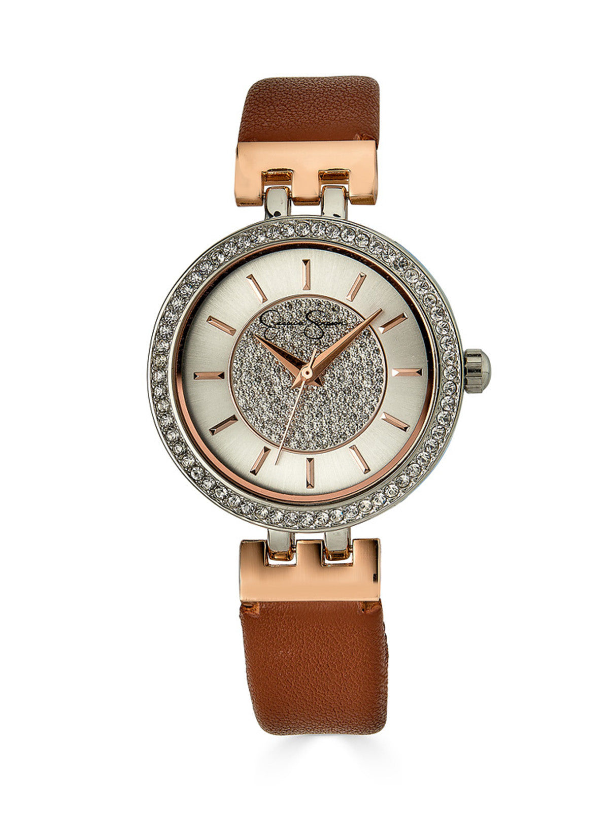 Two Tone Rose Pave Crystal Watch | Jessica Simpson Accessories