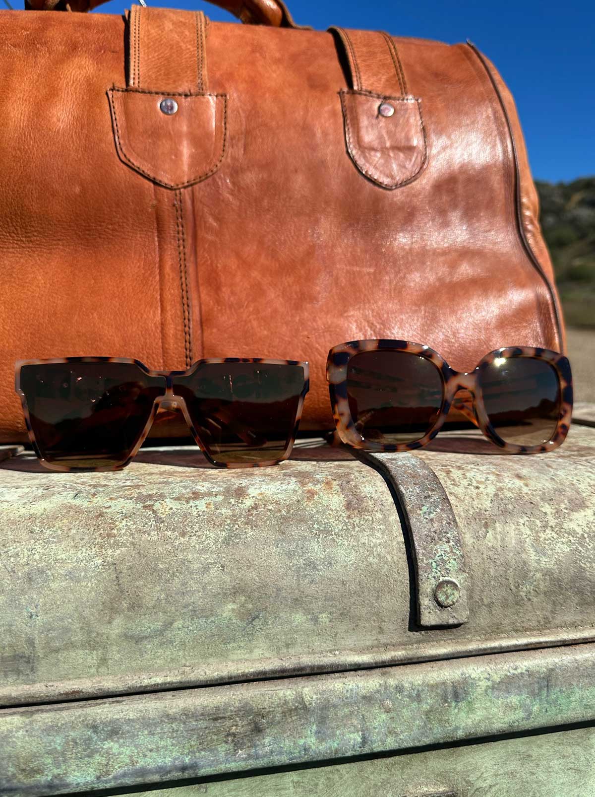 Glamorous Cat Eye Vented Temple Sunglasses in Tortoise | Jessica Simpson Accessories