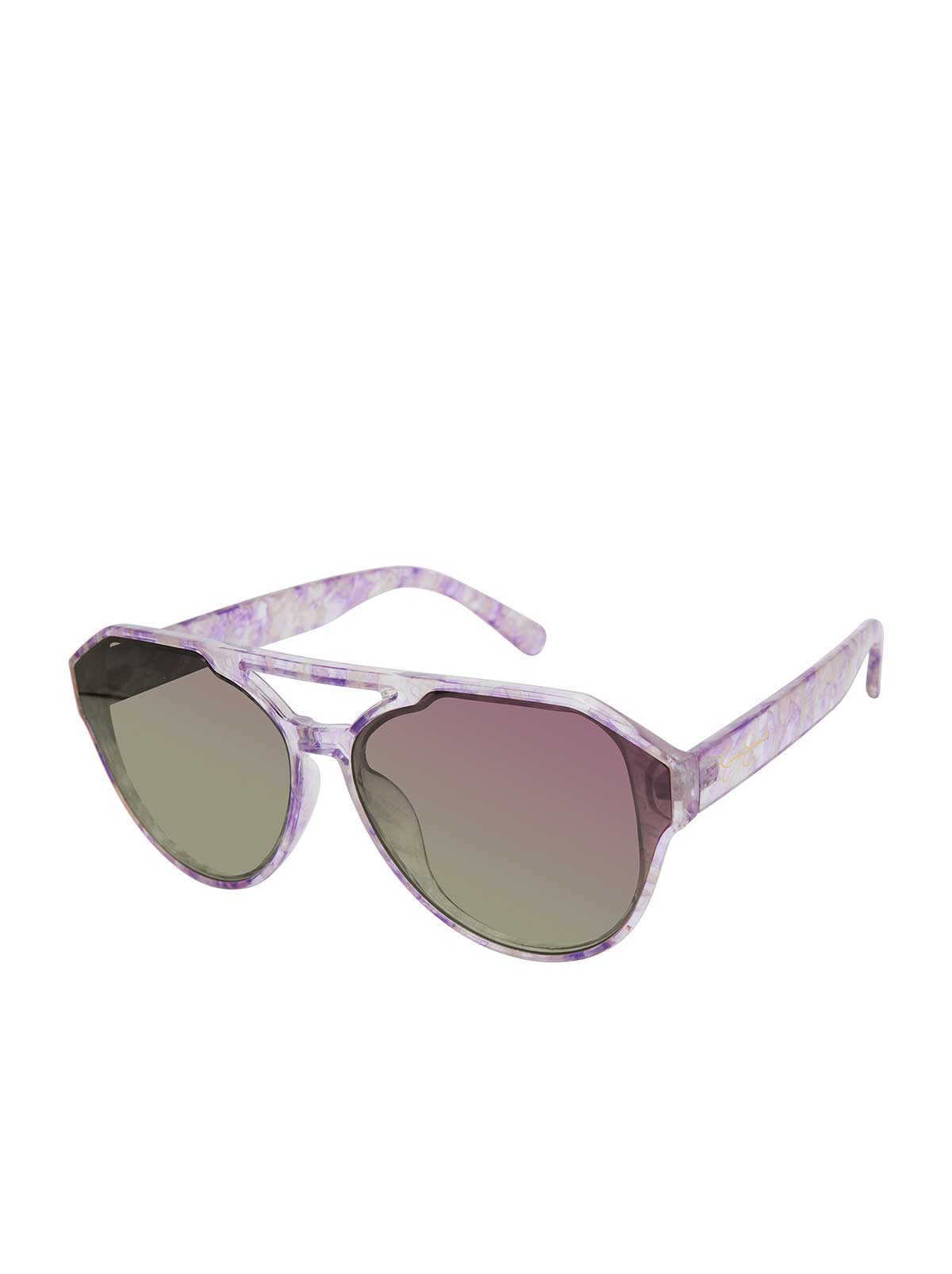 Aviator Sunglasses in Lilac Marble | Jessica Simpson Accessories