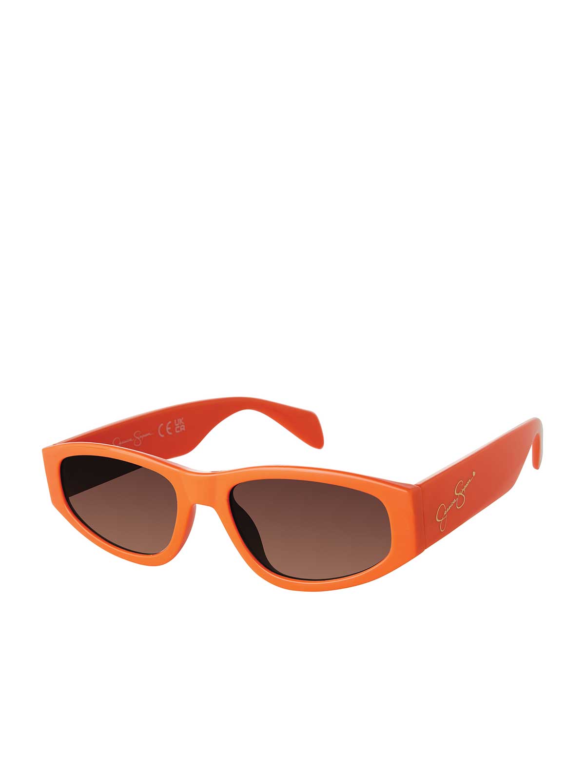 Vintage Oval Sunglasses in Orange | Jessica Simpson Accessories