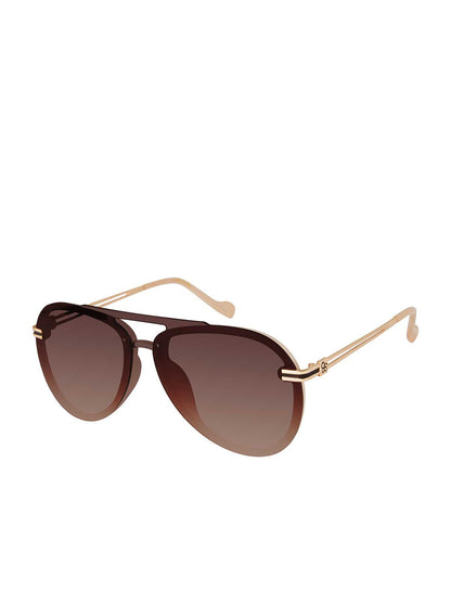 Metal Aviator Sunglasses in Nude | Jessica Simpson Accessories