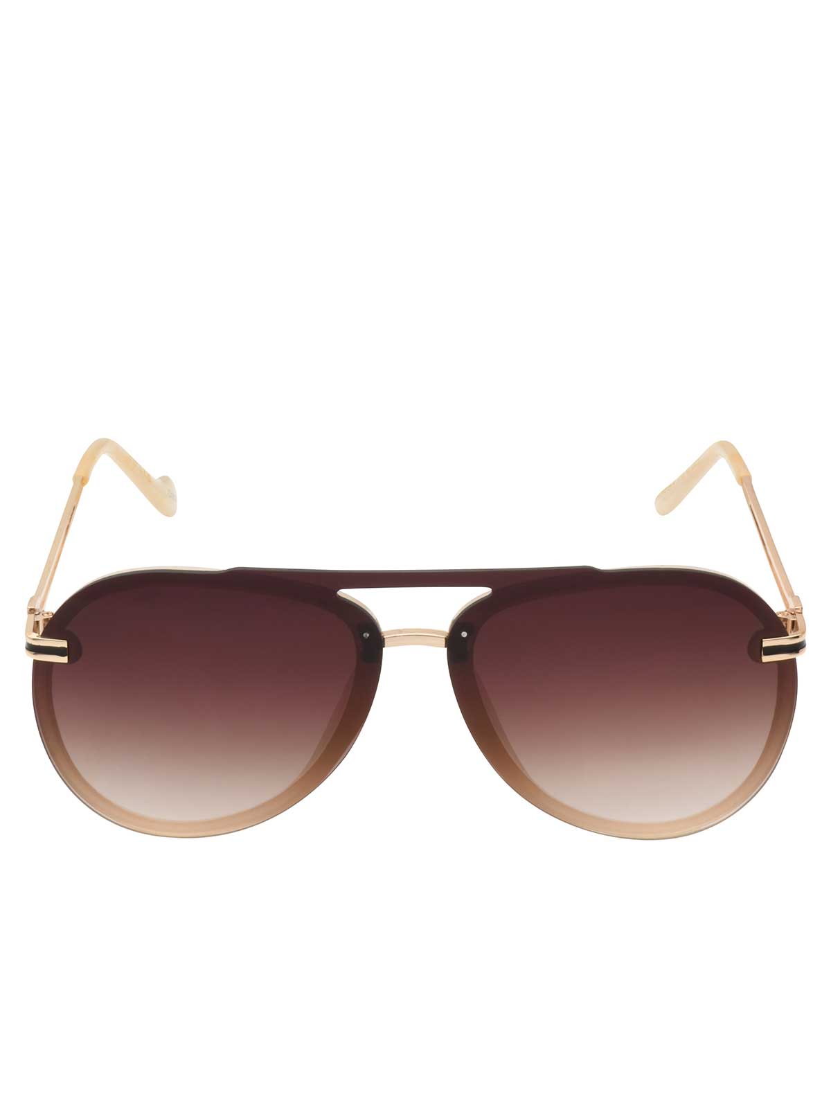 Metal Aviator Sunglasses in Nude | Jessica Simpson Accessories