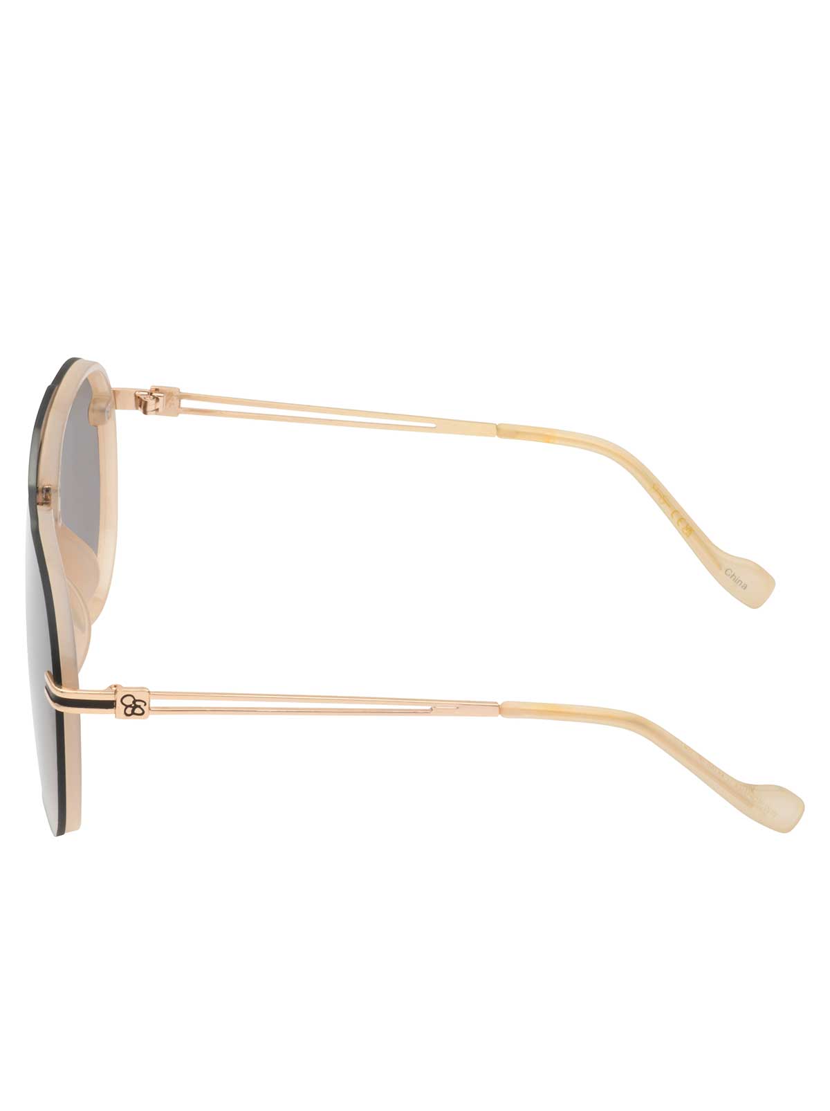 Metal Aviator Sunglasses in Nude | Jessica Simpson Accessories