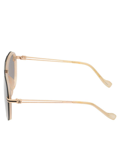 Metal Aviator Sunglasses in Nude | Jessica Simpson Accessories