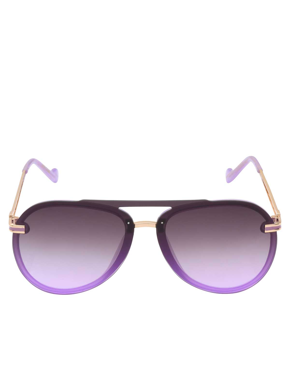 Metal Aviator Sunglasses in Light Purple | Jessica Simpson Accessories