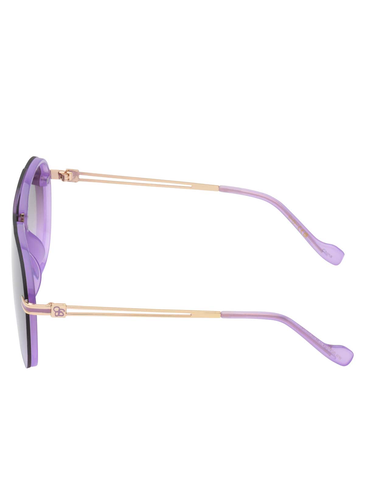 Metal Aviator Sunglasses in Light Purple | Jessica Simpson Accessories