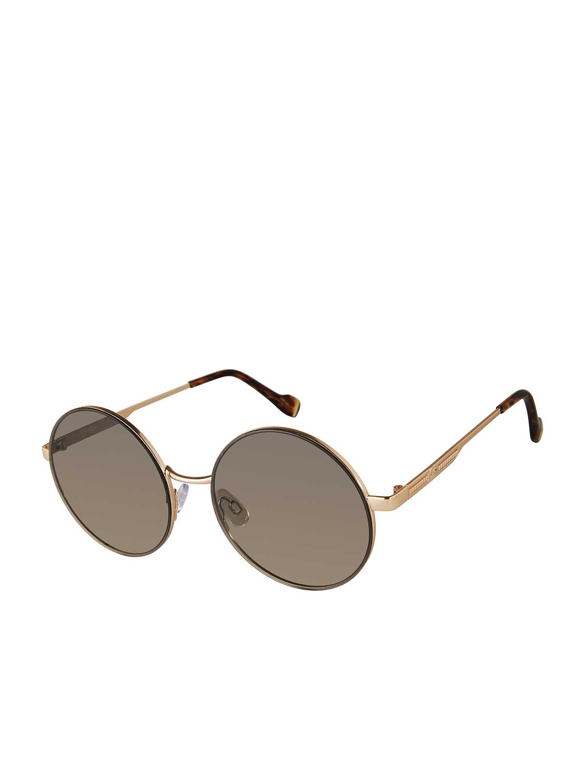 Vintage Metal Round Sunglasses in Gold & Tortoise | Jessica Simpson Accessories