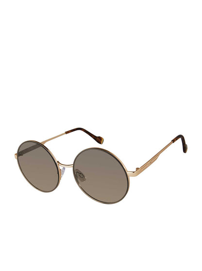 Vintage Metal Round Sunglasses in Gold & Tortoise | Jessica Simpson Accessories