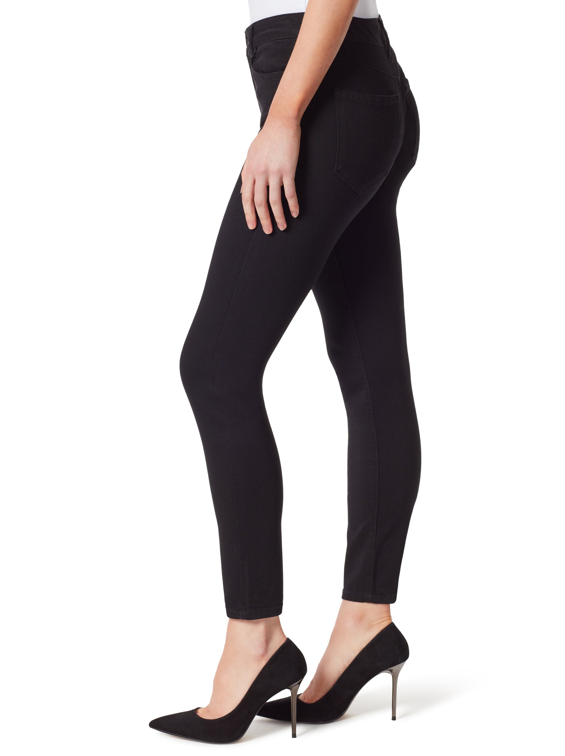 Adored High Rise Ankle Skinny Jeans in Black | Jessica Simpson Women
