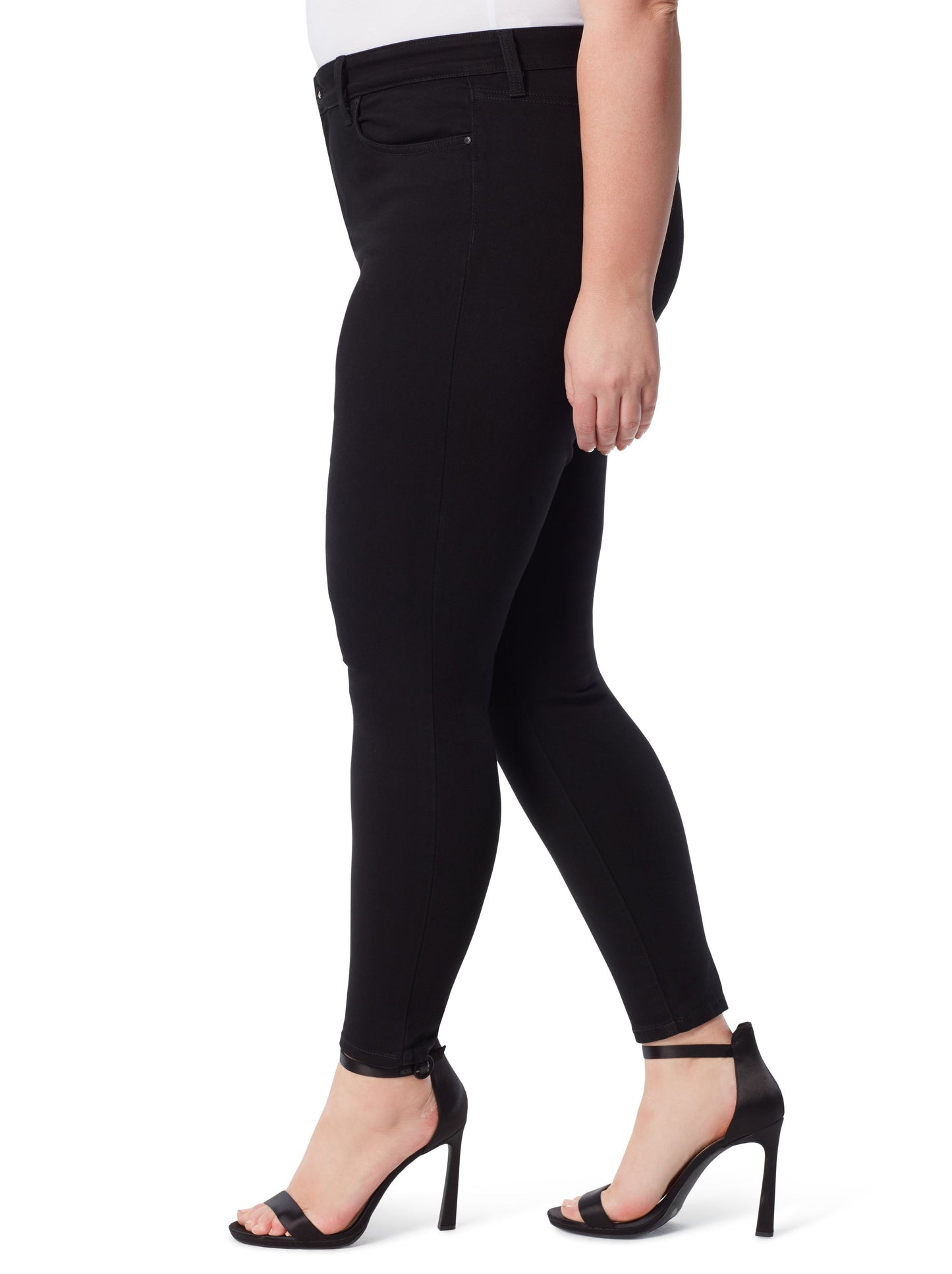 Adored High Rise Ankle Skinny Jeans in Black | Jessica Simpson Women