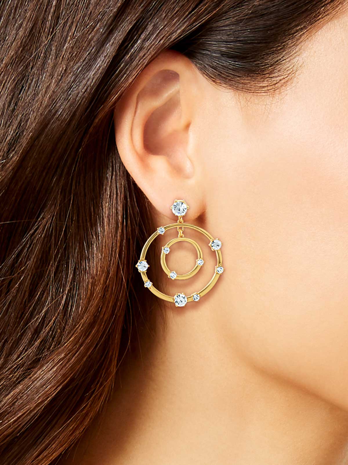 Orbital Crystal Drop Earrings | Jessica Simpson Accessories
