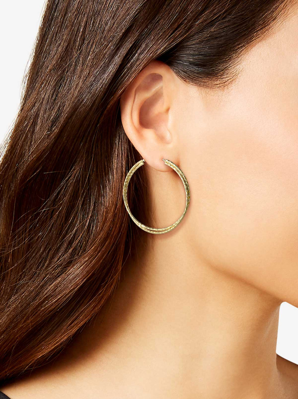 Double Hoop Faceted Earrings | Jessica Simpson Accessories