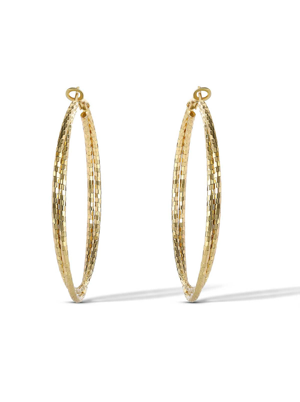Double Hoop Faceted Earrings | Jessica Simpson Accessories