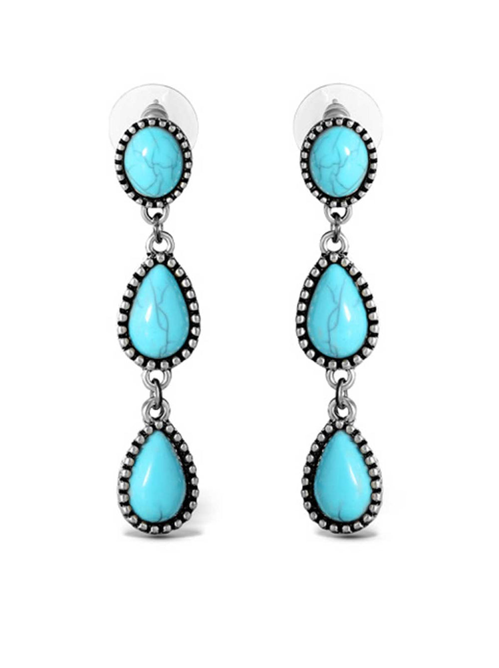 Three Stone Drop Earrings | Jessica Simpson Accessories