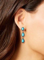 Three Stone Drop Earrings | Jessica Simpson Accessories