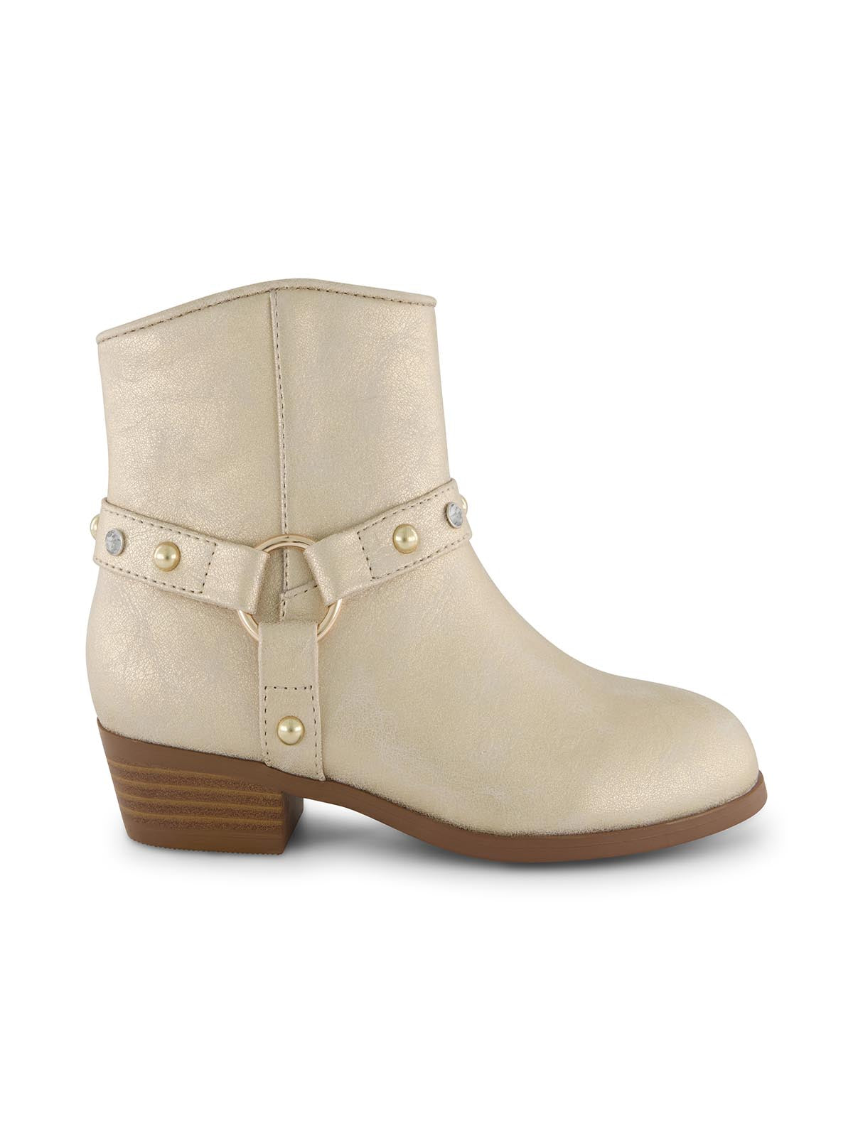 Girls' Layla Western Bootie in Gold | Jessica Simpson Women