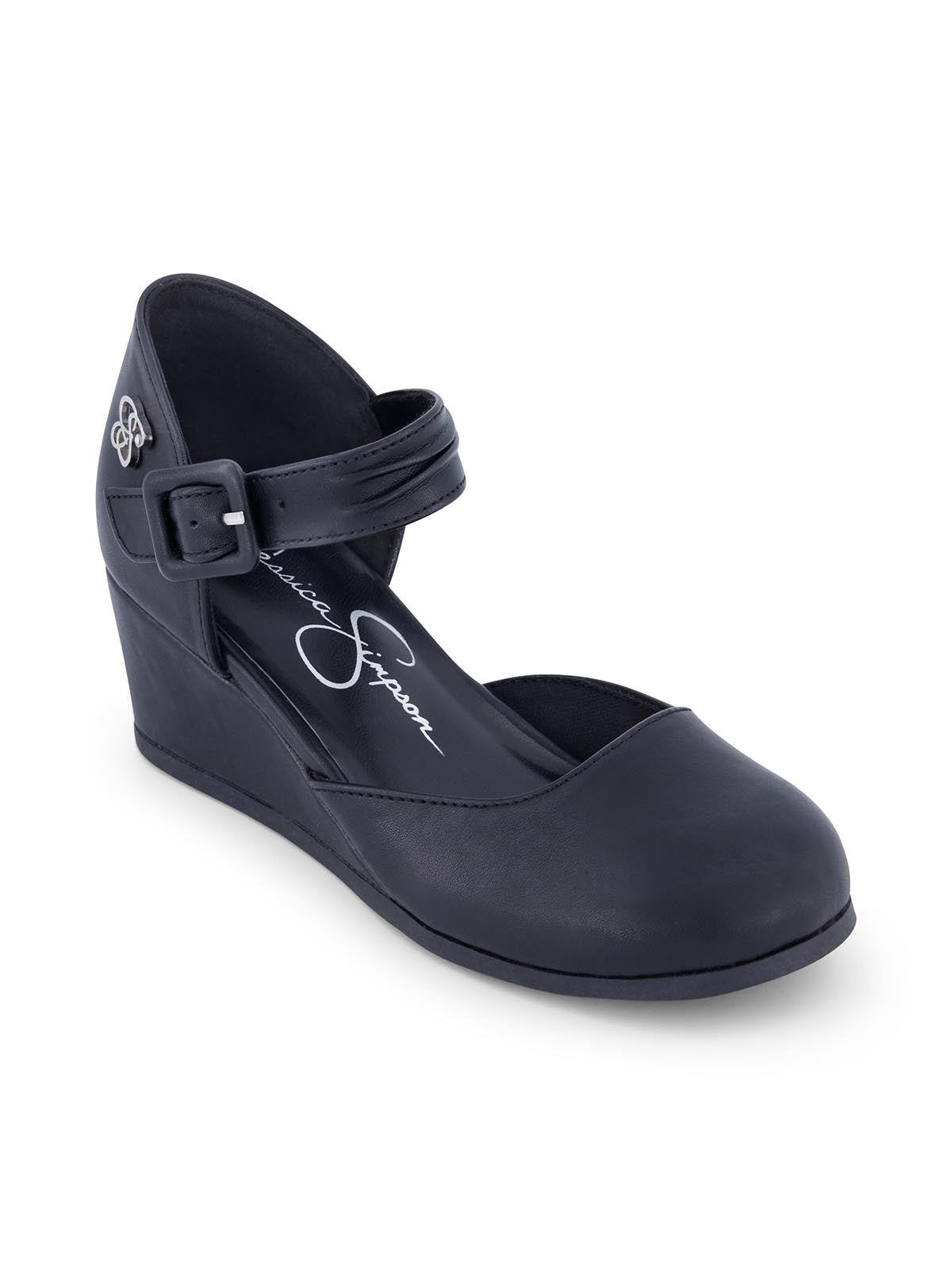 Girls' Tatiana Wedge Heel in Black | Jessica Simpson Women
