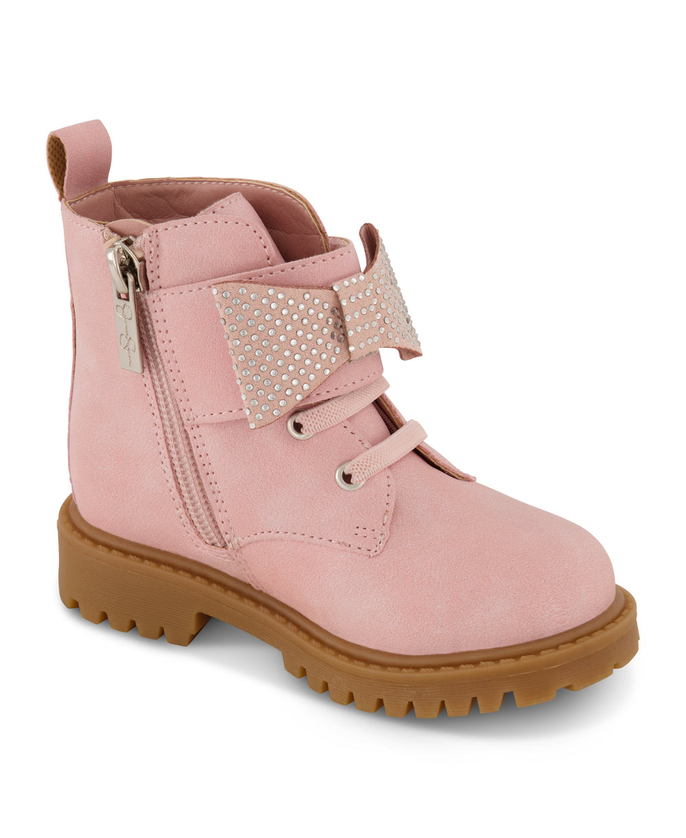 Toddler Daria Bow Moto Boot in Blush | Jessica Simpson Women
